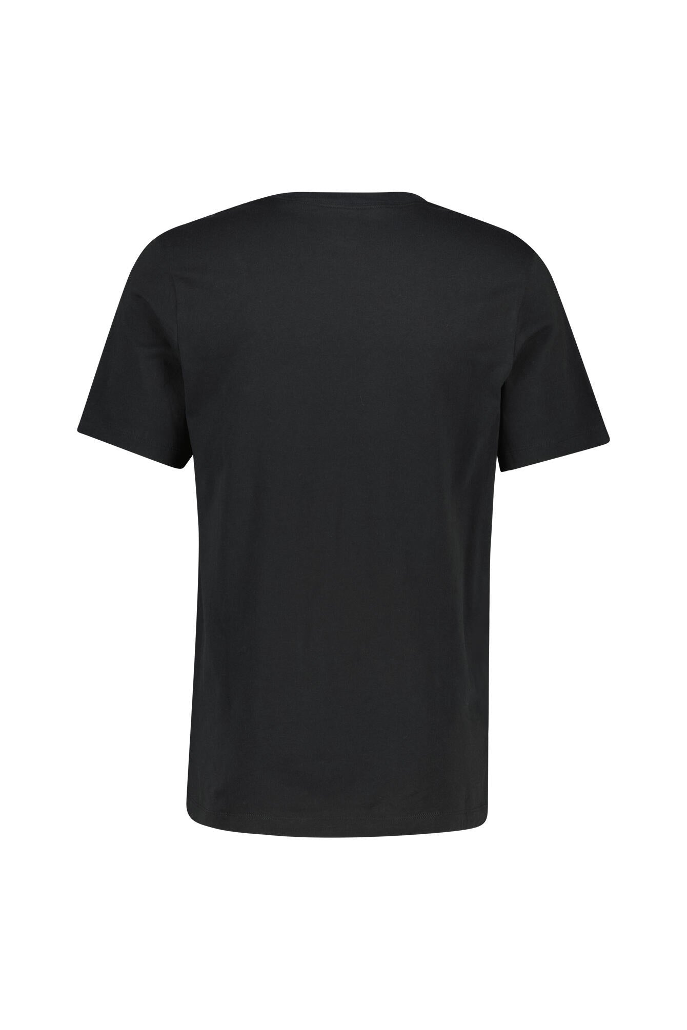 T-Shirt aus Baumwollmix - 011-BLACK - Schwarz