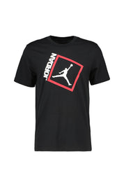 T-Shirt aus Baumwollmix - 011-BLACK - Schwarz