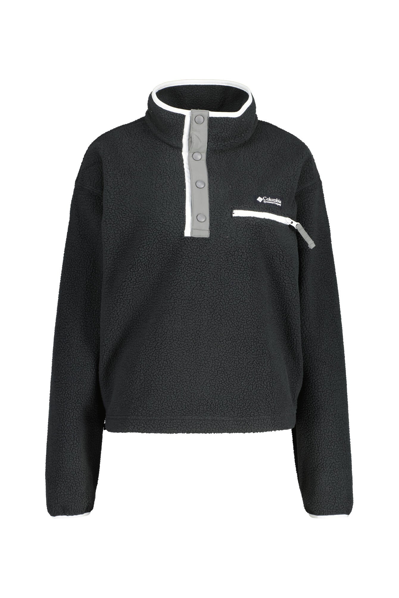 Fleecepullover HELVETIA II - 008-BLACK - Schwarz