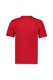 T-Shirt aus Baumwollmix - 010-BLACK/WHITE - Rot