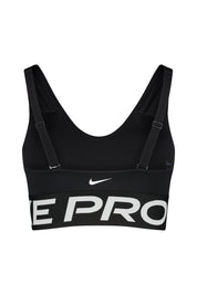Sport-BH NIKE PRO INDY PLUNGE - 010-BLACK/WHITE/WHITE - Schwarz
