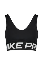 Sport-BH NIKE PRO INDY PLUNGE - 010-BLACK/WHITE/WHITE - Schwarz