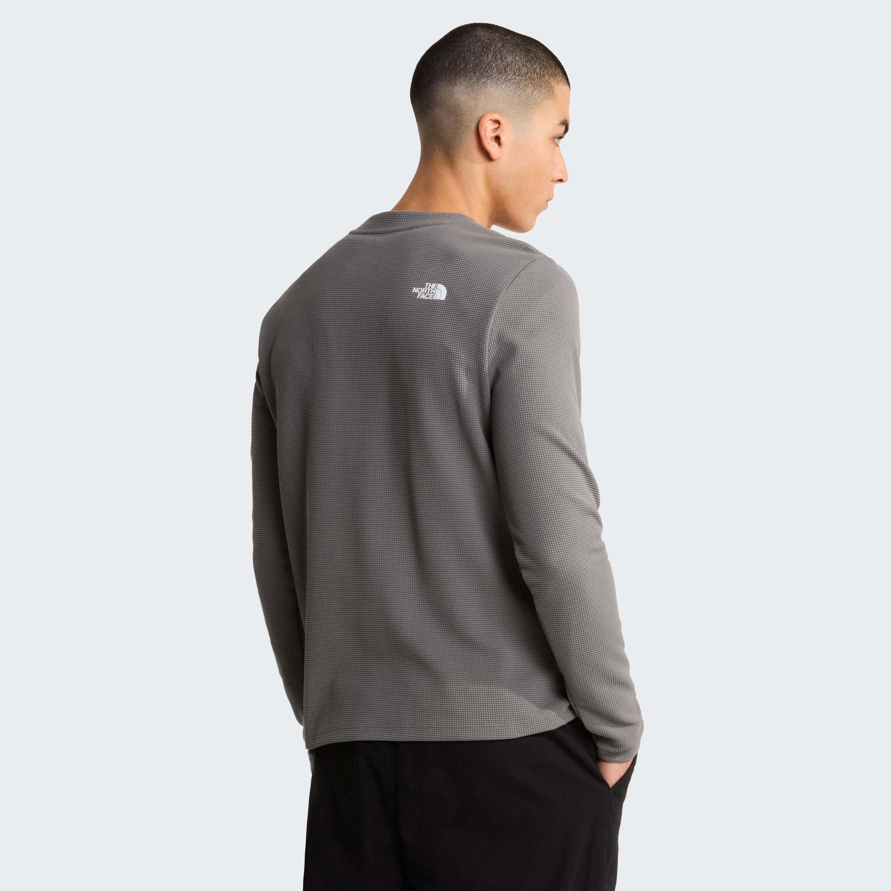 Langarmshirt mit Rundhals - SOU-SMOKED PEARL/ASPHALT GR - Grau