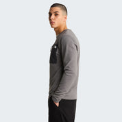 Langarmshirt mit Rundhals - SOU-SMOKED PEARL/ASPHALT GR - Grau