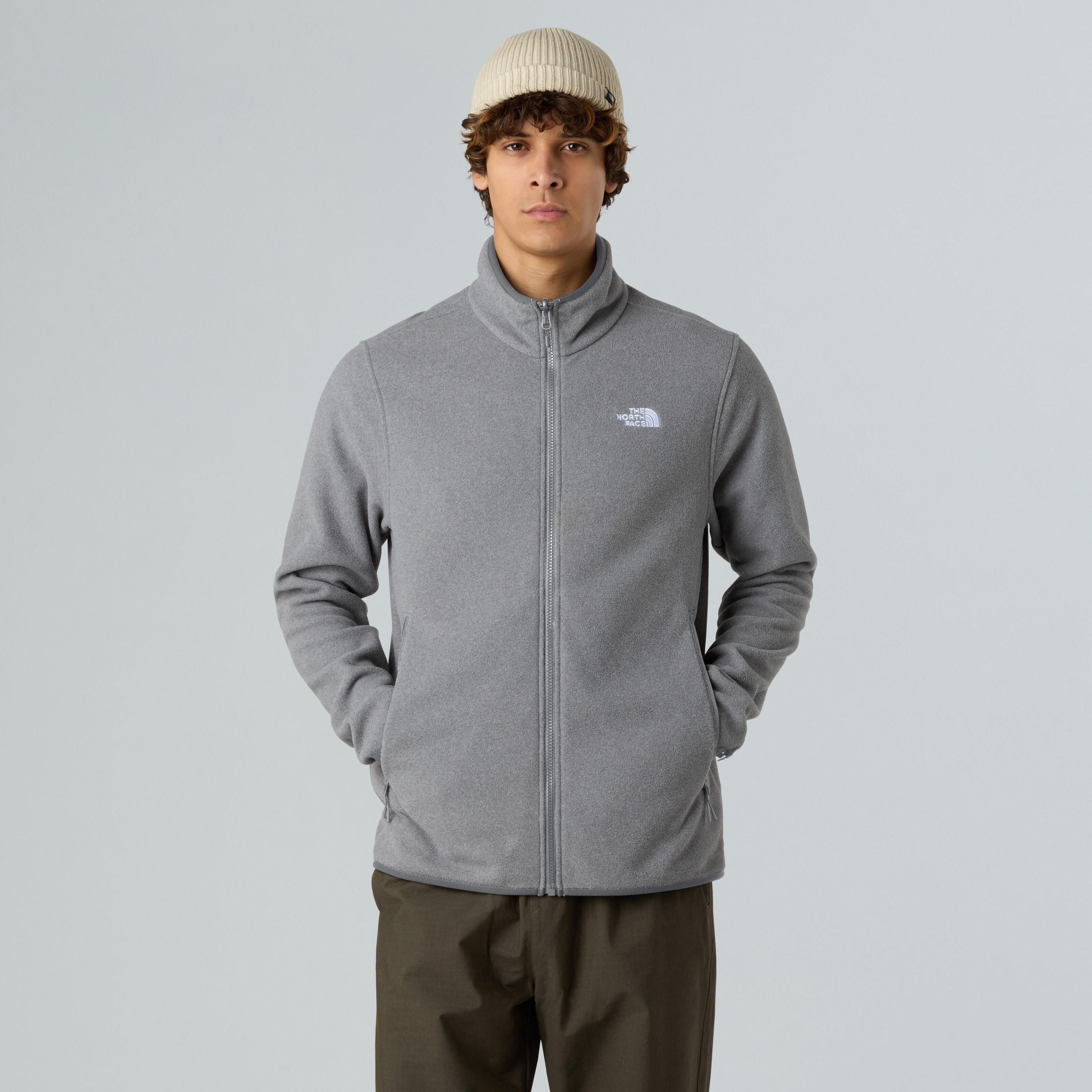 Fleecejacke GLACIER - CQI-TNF Mid Grey Heather - Grau