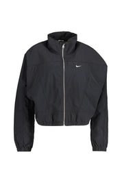 Trainingsjacke oversized mit Stehkragen - 010-BLACK/WHITE - Schwarz