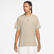 T-Shirt aus Baumwollmix - 206-RATTAN/BLACK - Beige