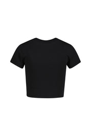 T-Shirt aus Baumwollmix - 011-BLACK/SAIL - Schwarz