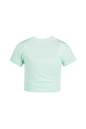 T-Shirt aus Baumwollmix - 353-MINT FOAM - Grün