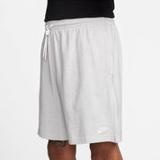 Sweatshorts NIKE CLUB aus Baumwolle - 051-BIRCH HEATHER/WHITE - Grau