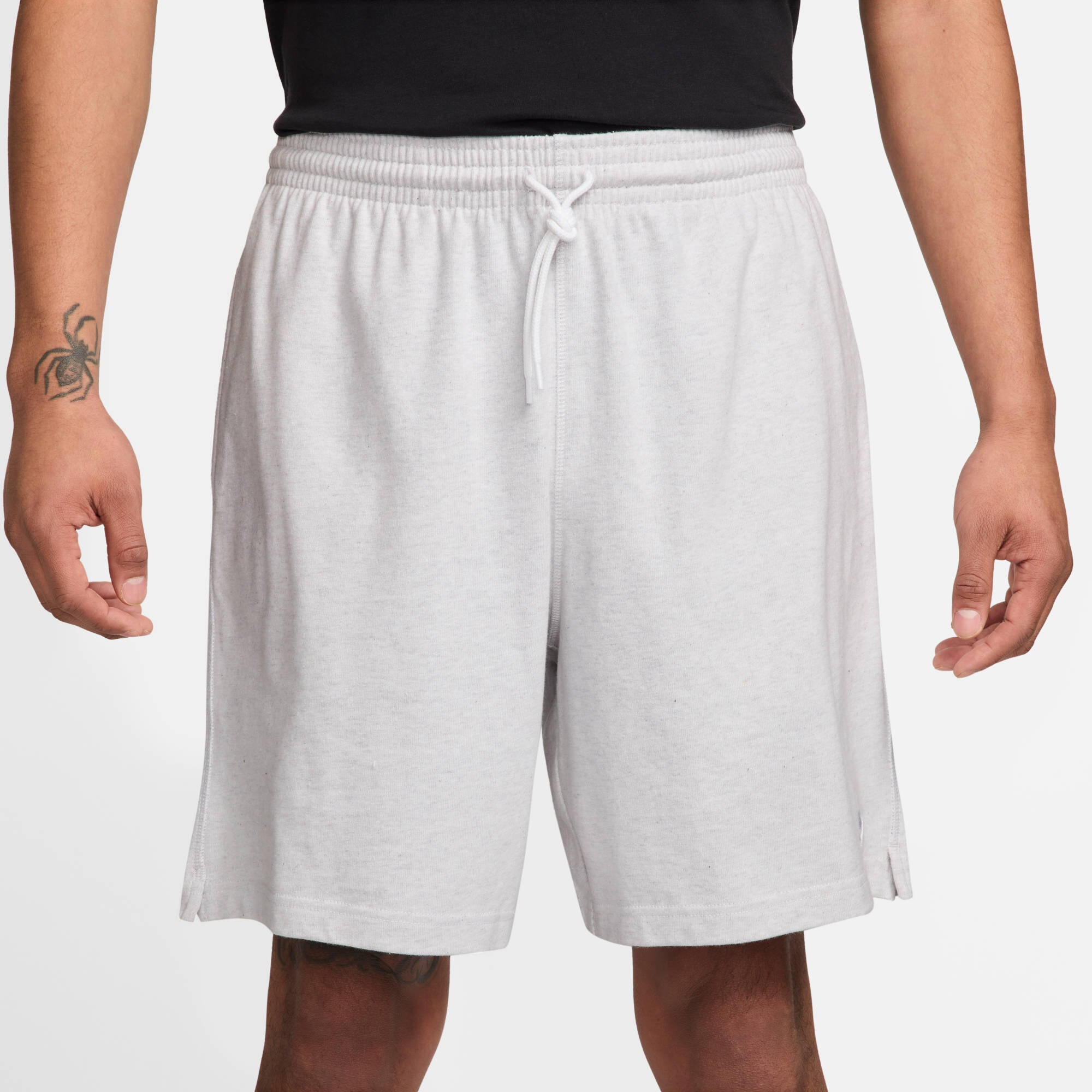 Sweatshorts NIKE CLUB aus Baumwolle - 051-BIRCH HEATHER/WHITE - Grau