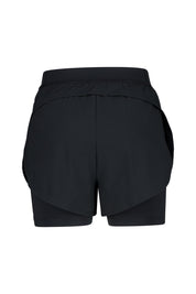 2-in-1 Funktionsshorts UNIVERSA - 010-BLACK/ANTHRACITE/DK SMOKE - Schwarz