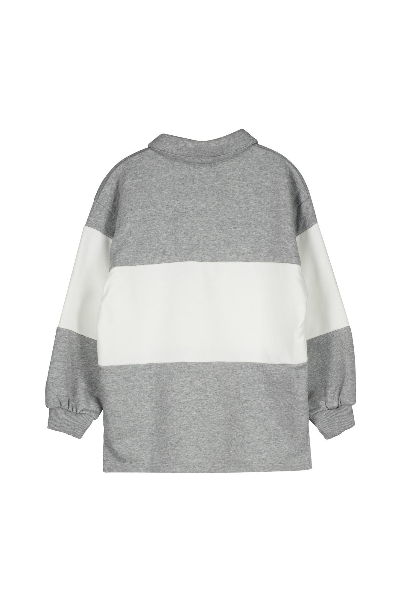Sweatshirt aus Baumwollmix - 063-DK GREY HEATHER/SAIL/WHITE - Grau