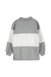Sweatshirt aus Baumwollmix - 063-DK GREY HEATHER/SAIL/WHITE - Grau