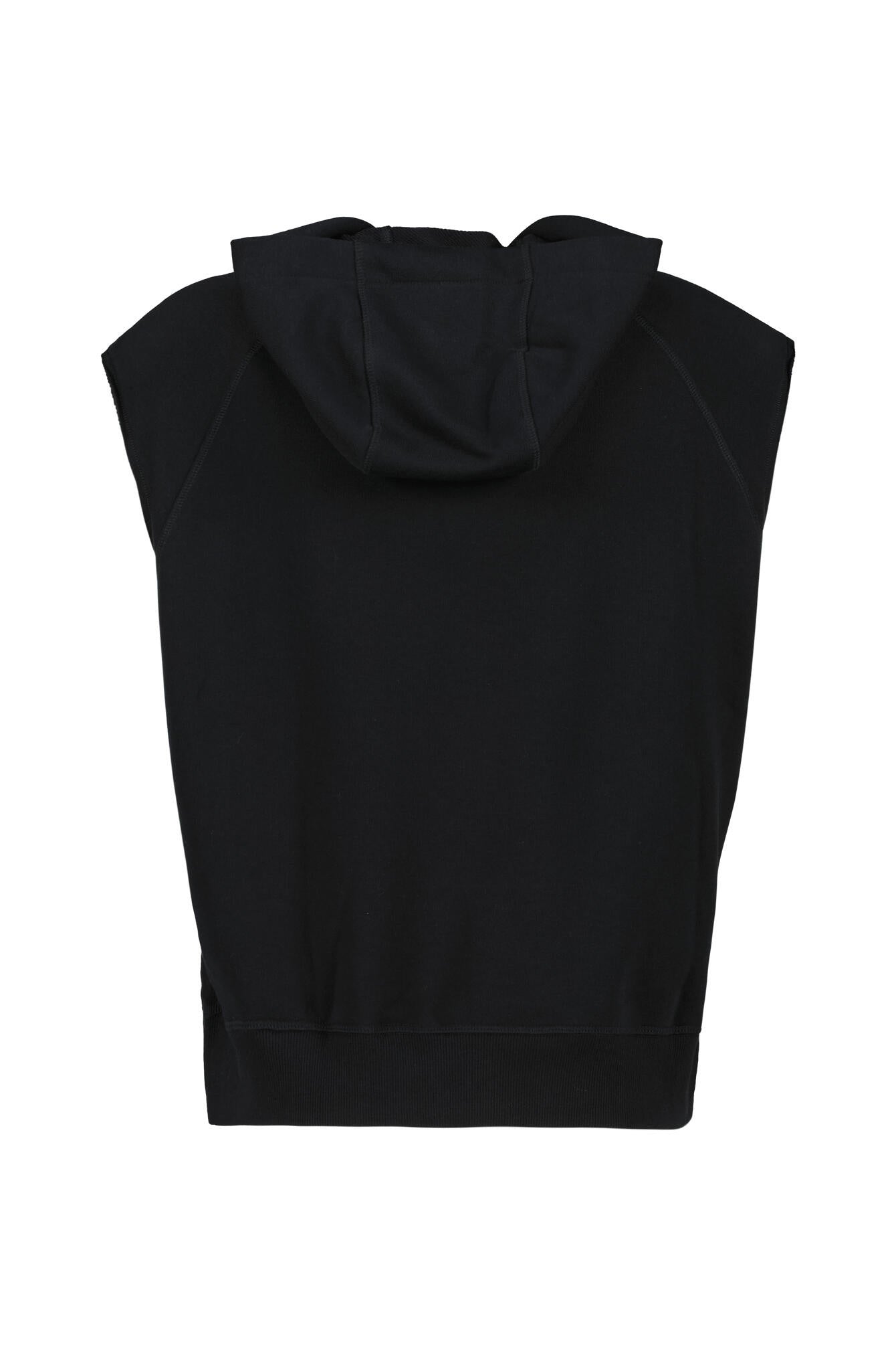 Sweathoodie aus Baumwollmix - 010-BLACK/BLACK - Schwarz