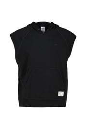 Sweathoodie aus Baumwollmix - 010-BLACK/BLACK - Schwarz