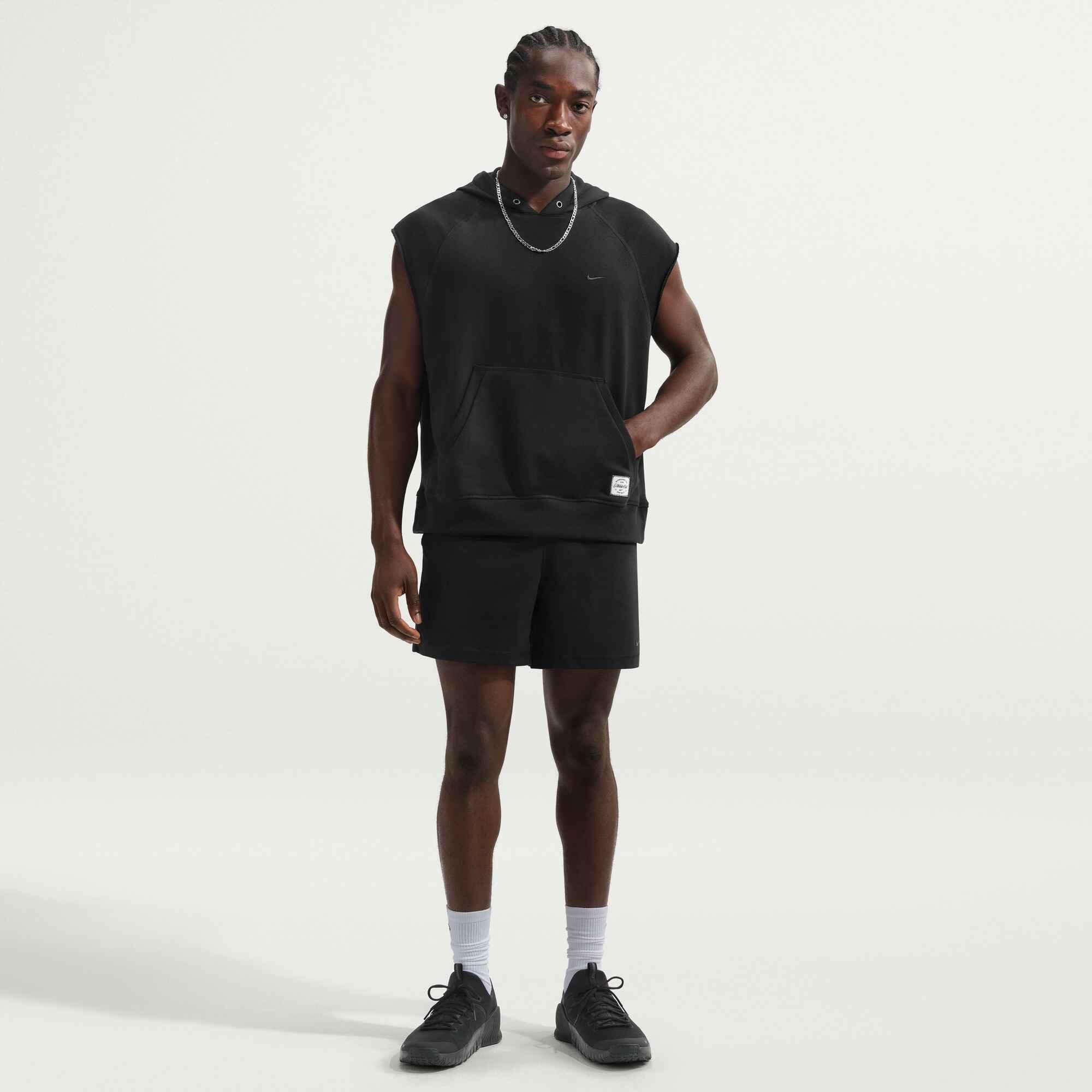 Sweathoodie aus Baumwollmix - 010-BLACK/BLACK - Schwarz