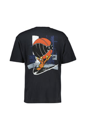 T-Shirt aus Baumwolle - 010-BLACK - Schwarz