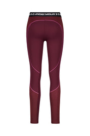 Funktionsleggings COLDGEAR TEXTURED - 600-DARK MAROON - Rot