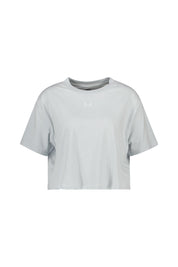 T-Shirt cropped aus Baumwollmix - 023-DISTANT GRAY MEDIUM HEATHE - Blau