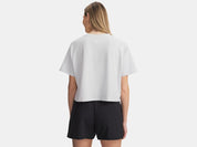 T-Shirt cropped aus Baumwollmix - 023-DISTANT GRAY MEDIUM HEATHE - Blau