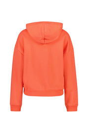 Sweatshirt aus Baumwollmix - 690-VENOM RED - Orange