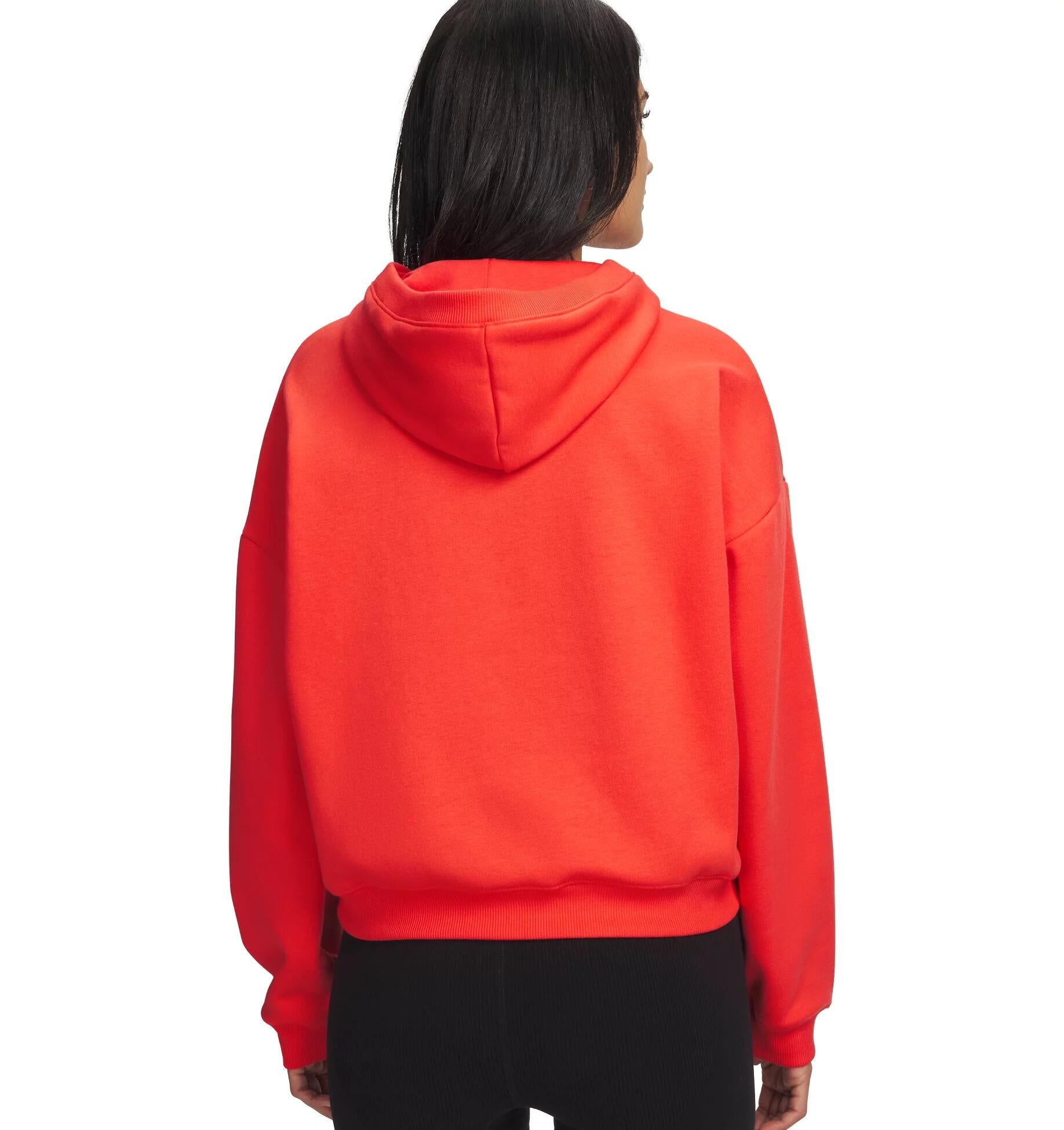 Sweatshirt aus Baumwollmix - 690-VENOM RED - Orange