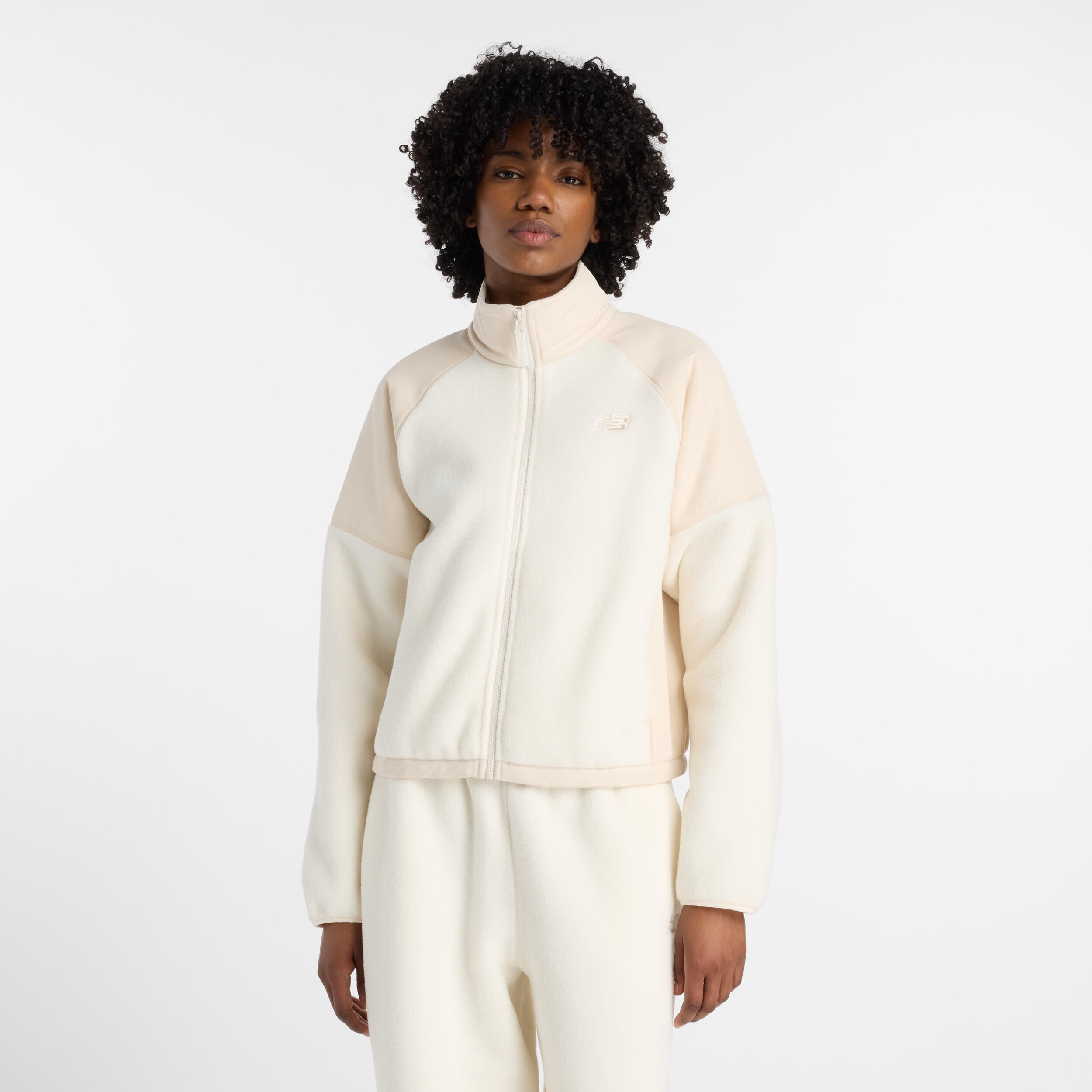 Fleecejacke HIGH PILE - PEF-White - Creme