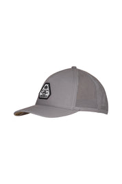 Cap mit Logopatch - 023-City Grey, Brandmark Badge - Grau