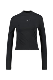 Funktionsshirt mit Stehkragen - 013-BLACK/WHITE - Schwarz