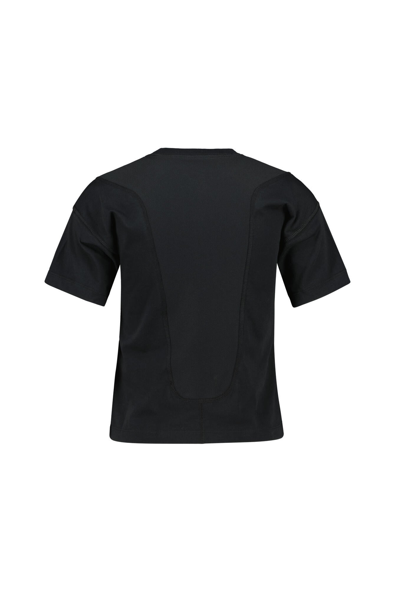 T-Shirt aus Baumwolle - 010-BLACK/WHITE - Schwarz