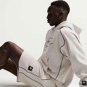 Sweatshorts aus Baumwollmix - 072-LIGHT BONE/BLACK - Beige