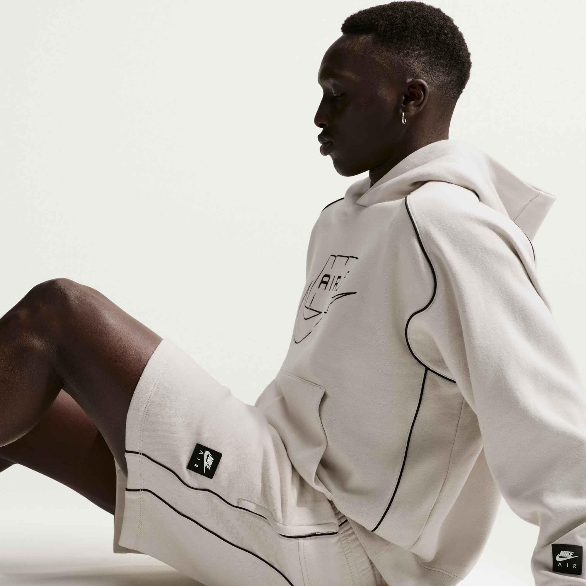 Sweatshorts aus Baumwollmix - 072-LIGHT BONE/BLACK - Beige