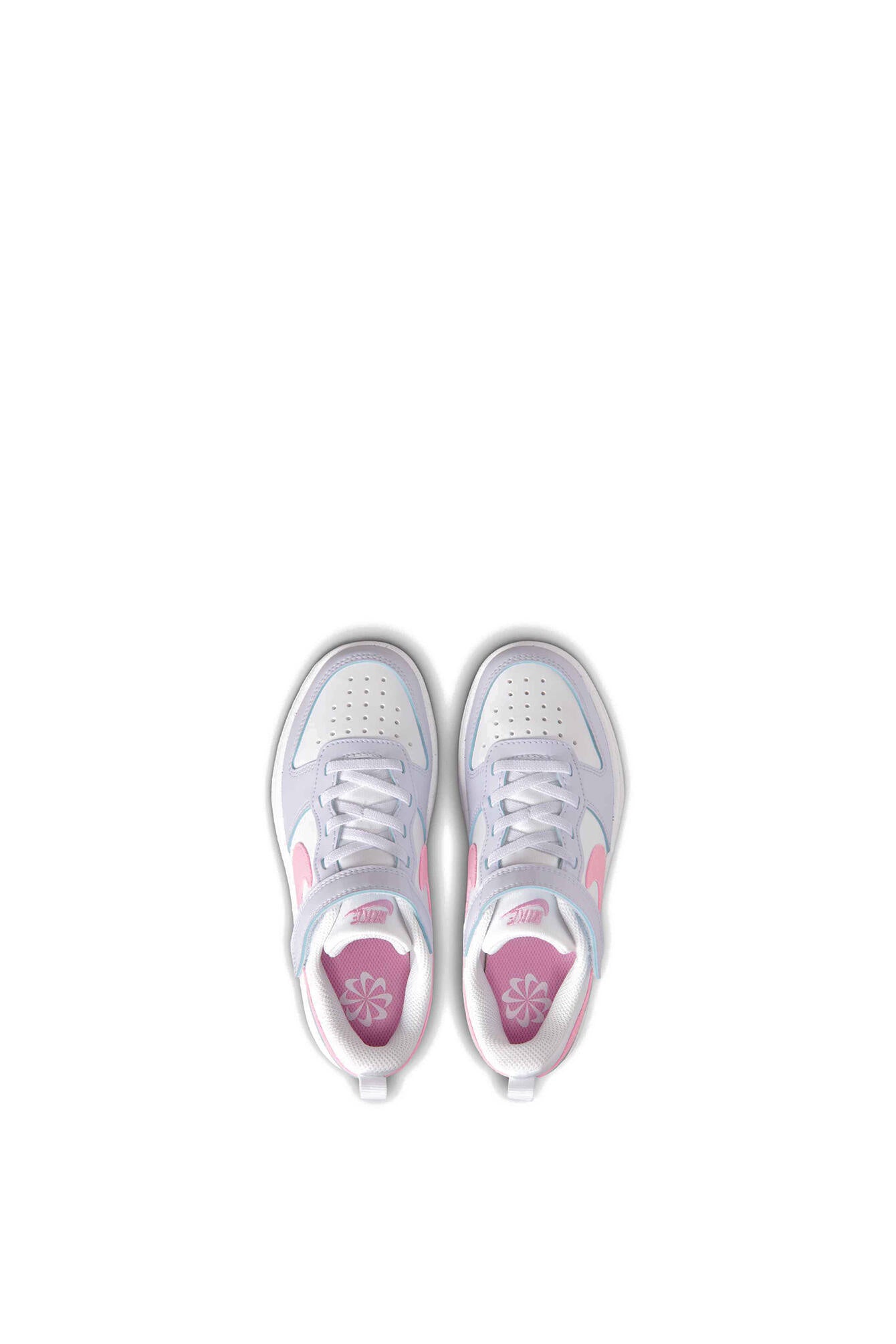 Sneaker COURT BOROUGH - 101-WHITE/PINK RISE-FOOTBALL G - Weiß