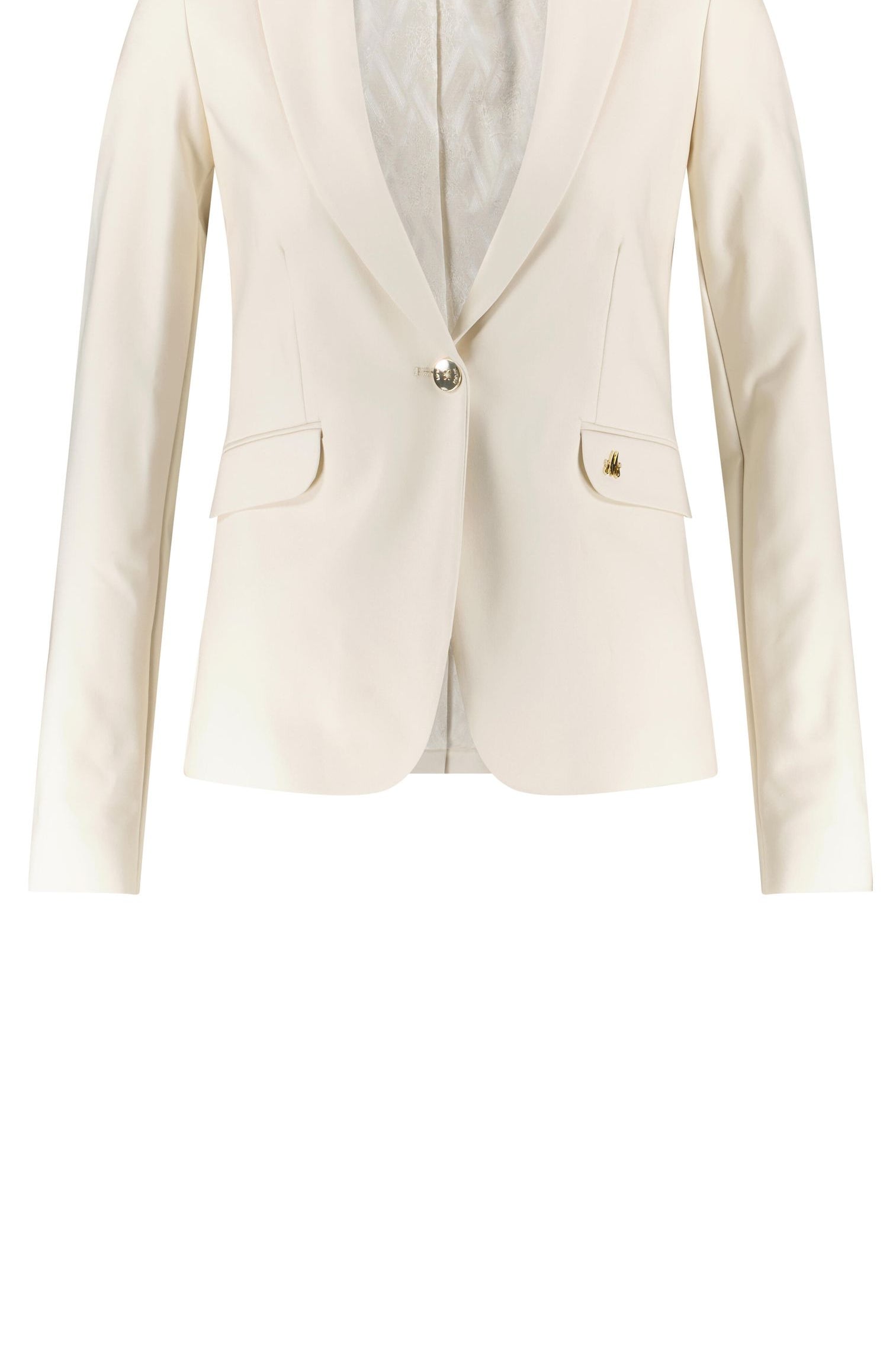 Blazer mit Pattentaschen - 122 Pearled Ivory - Beige