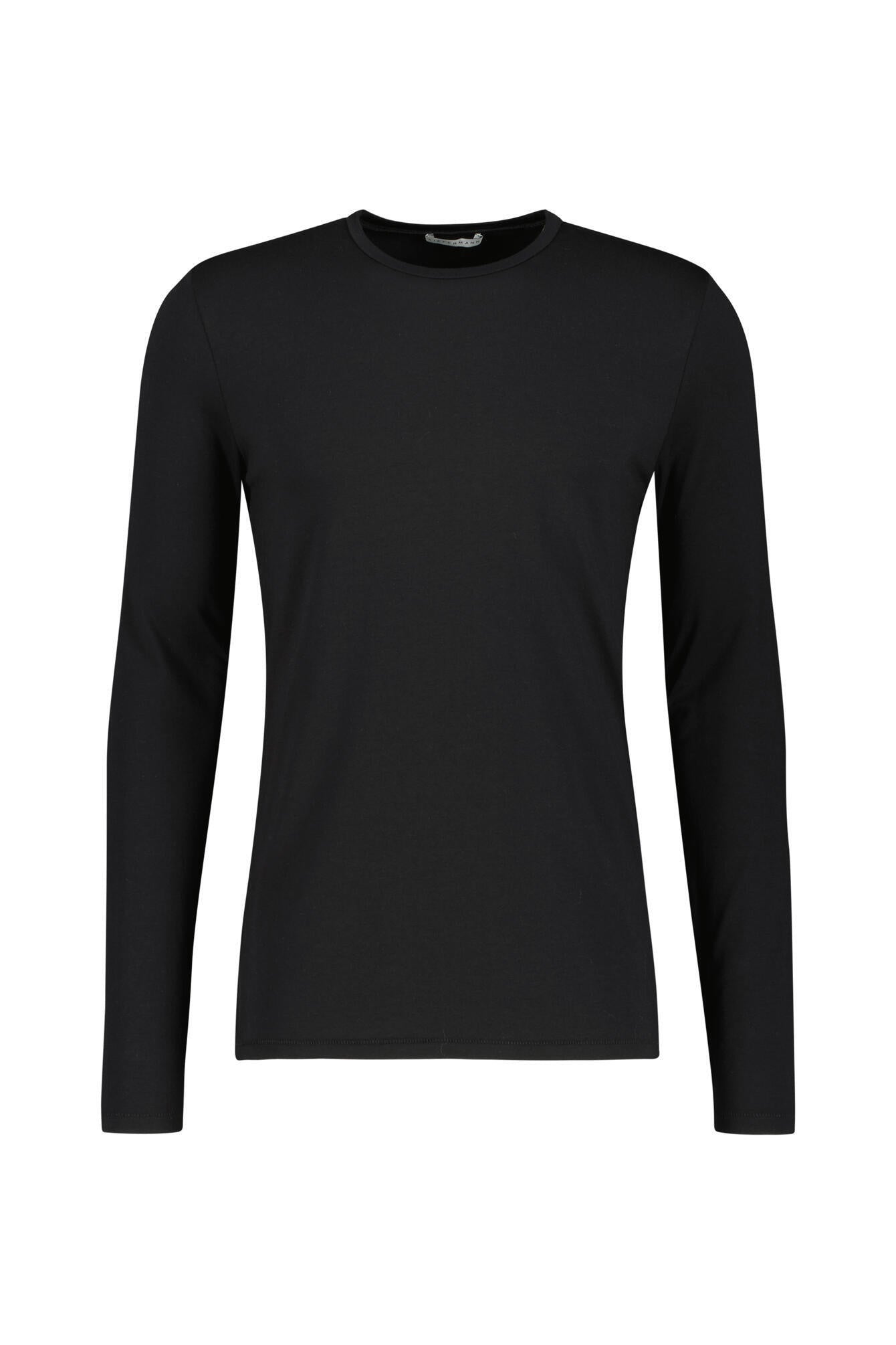 Langarmshirt - 2 Black - Schwarz
