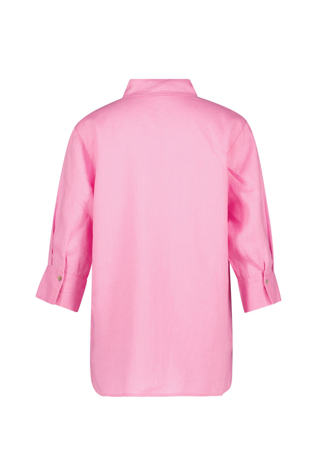 Hemdbluse aus Leinen - Pink - Pink