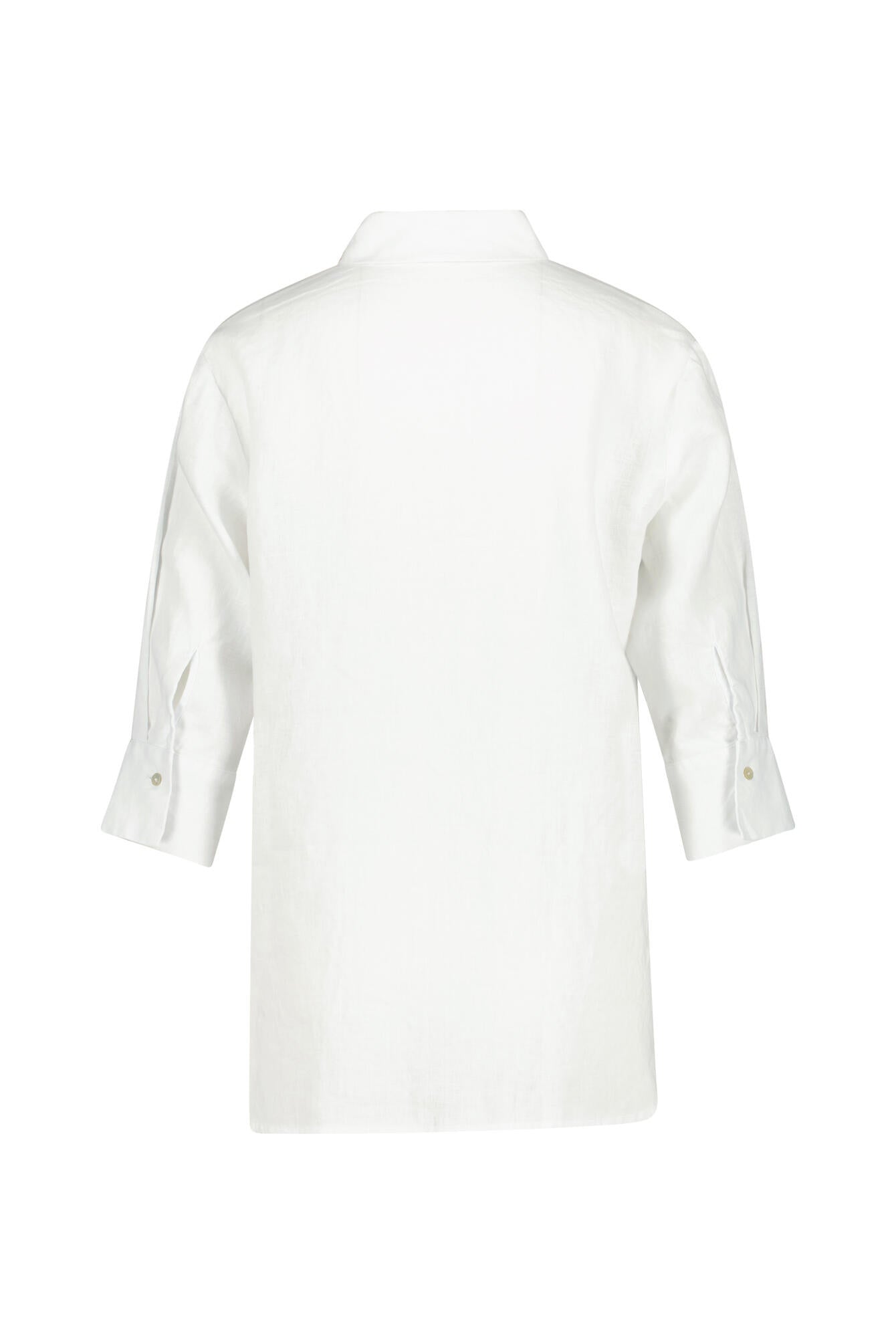 Hemdbluse aus Leinen - Weiss - Weiß