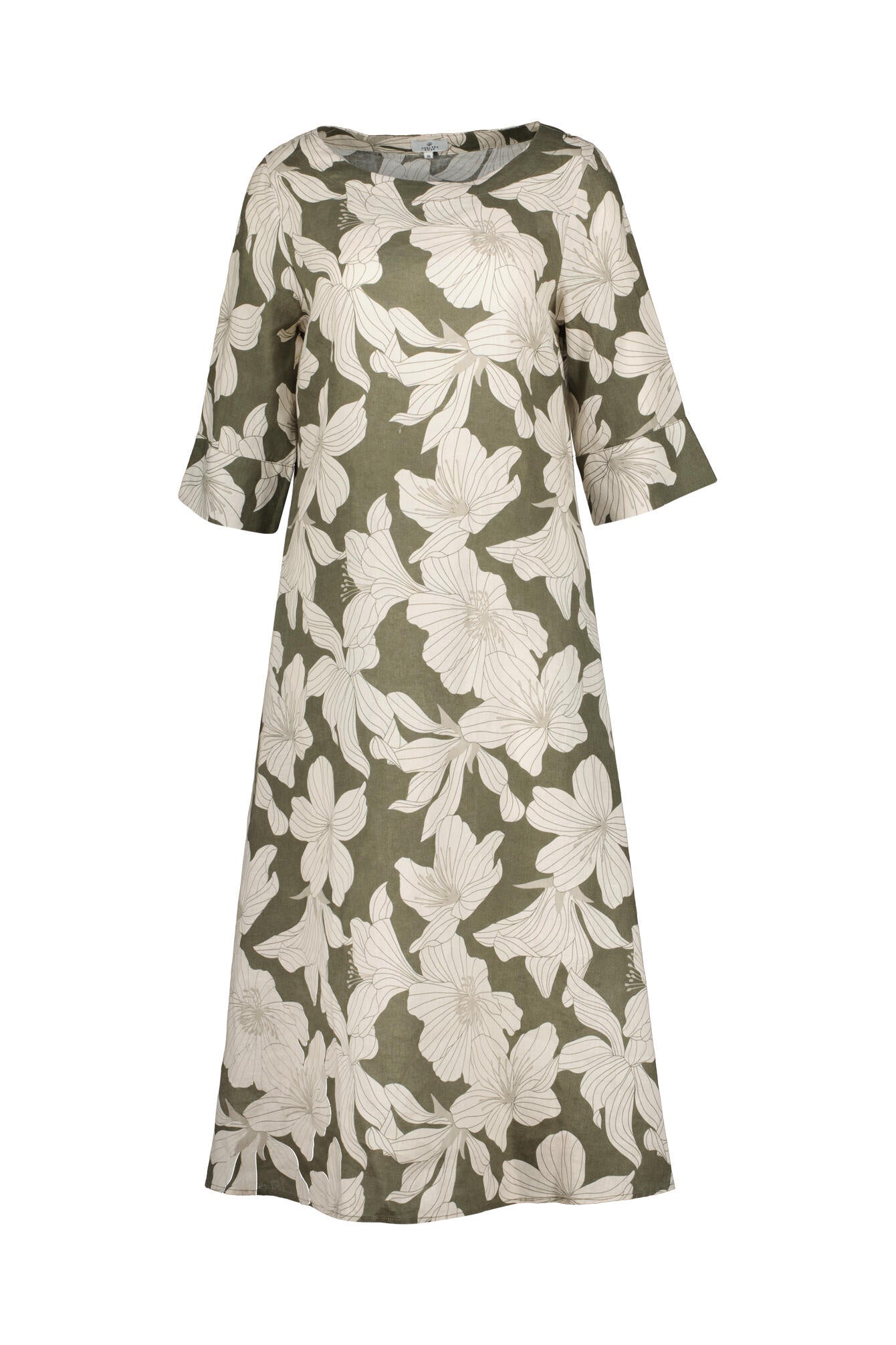 Leinen Kleid - Neutral - Khaki