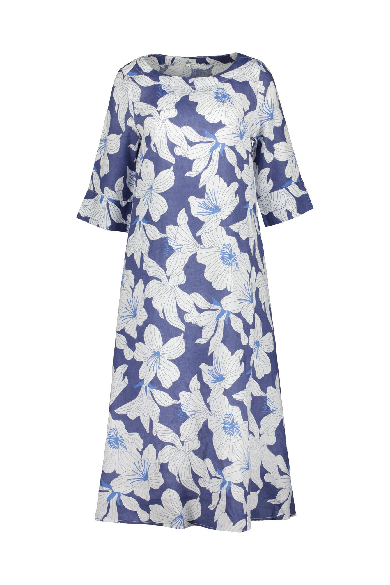 Leinen Kleid - Original - Blau