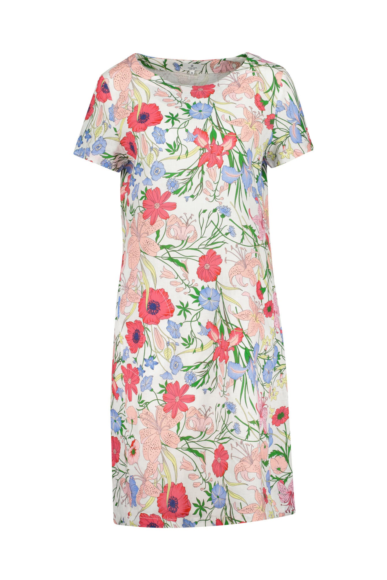 Leinen Kleid - Original - Mehrfarbig