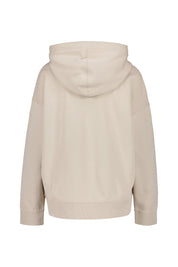Sweathoodie mit aufgesticktem Logo - 001 - Beige