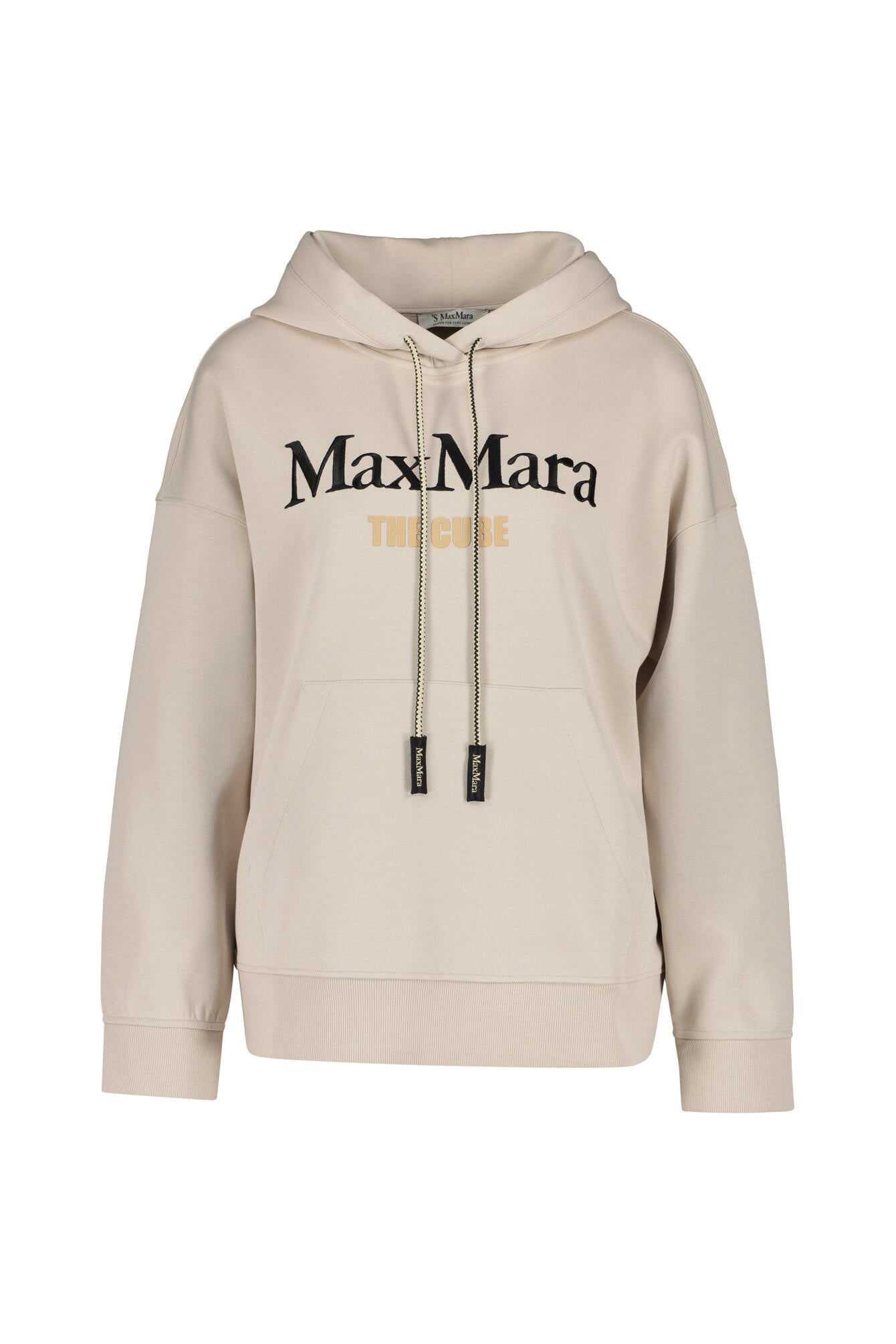 Sweathoodie mit aufgesticktem Logo - 001 - Beige