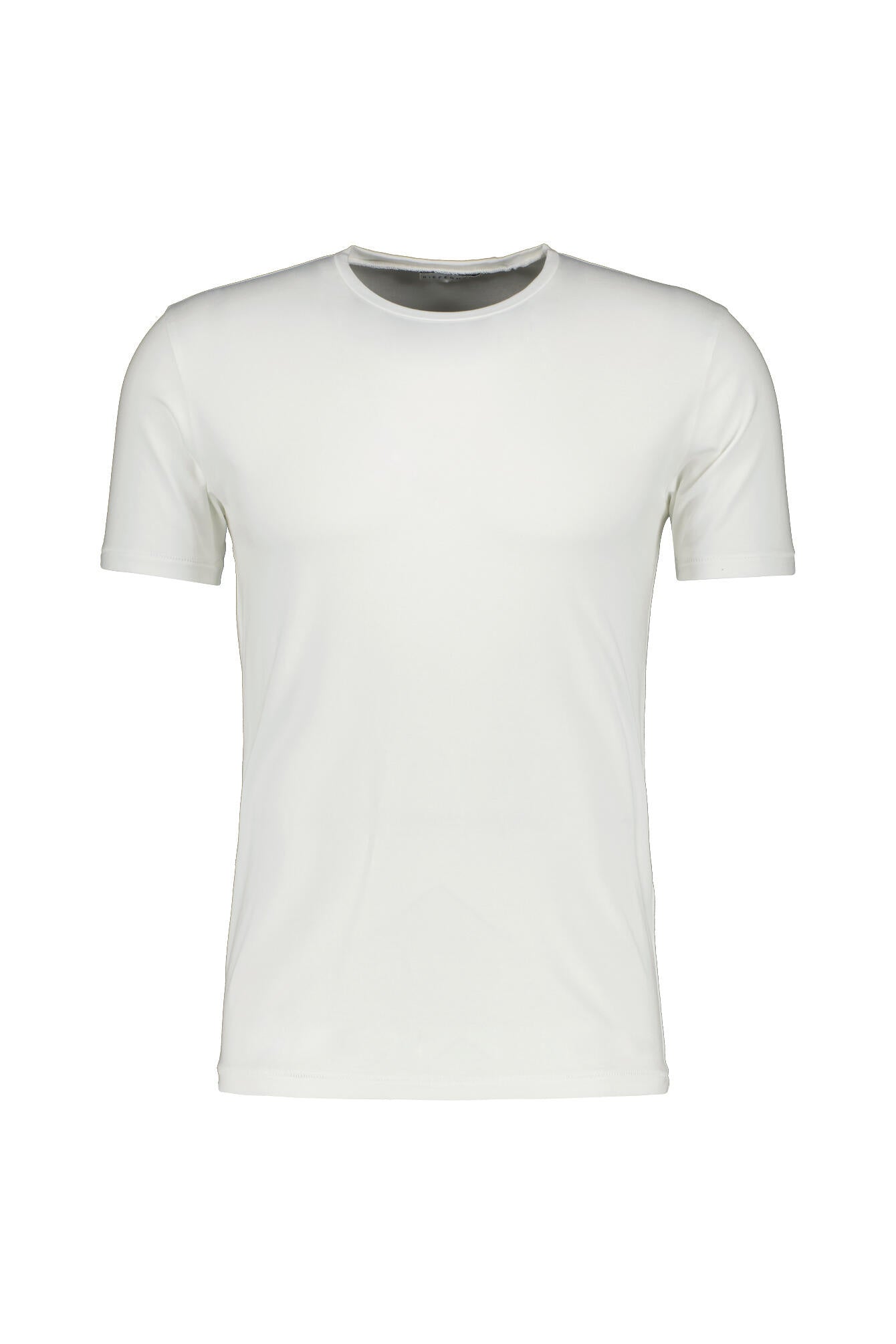 T-Shirt aus Baumwollmix - 01 - Weiß