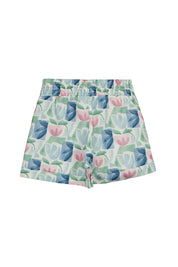 Shorts floral - 035 Minze - Grün