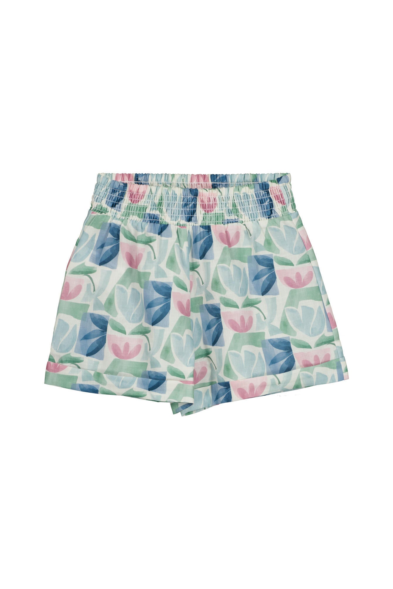 Shorts floral - 035 Minze - Grün