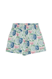 Shorts floral - 035 Minze - Grün