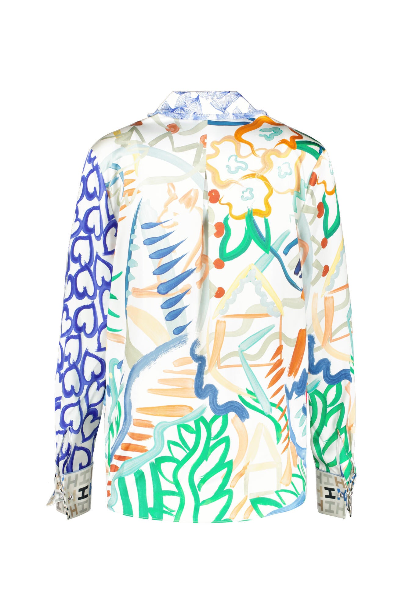 Bluse aus Seide - 251045 Mint Multi - Mehrfarbig