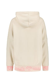 Sweathoodie aus Baumwolle - Creme - Beige