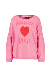 Sweatshirt aus Baumwolle - Rose - Pink